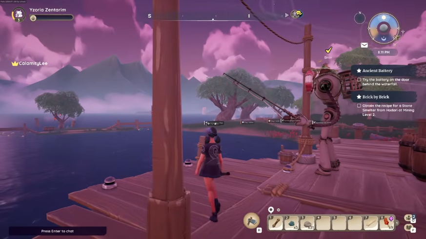 Palia fishing and clay resource ESP screenshot