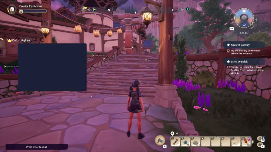 Palia aimbot and ESP overlay menu screenshot on PC